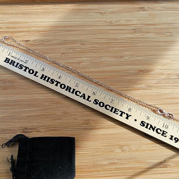 Swarovski elements Women's rose Gold Jewelry cross infinity necklace - Picture 5 of 5